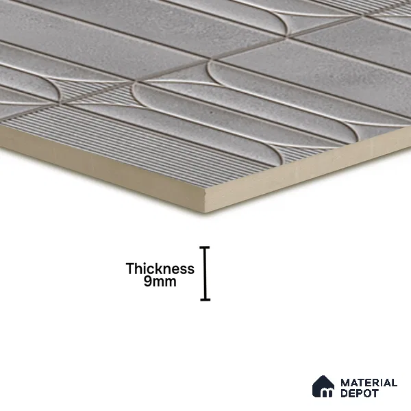 Faux Subway  Tile TL 07239 B Boat 1006 1 ft x 1 ft Ceramic Glossy Finish - 9 mm  | 2 mm Spacer is Mandatory | Please Expect a Slight Variation of Pattern (Sample)